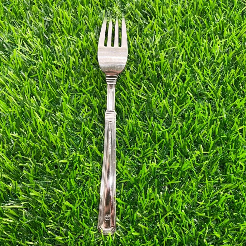 Pfaltzgraff 18/8 Stainless Steel Dinner Fork Ribbed‎ Glossy 8 Inch Silverware
